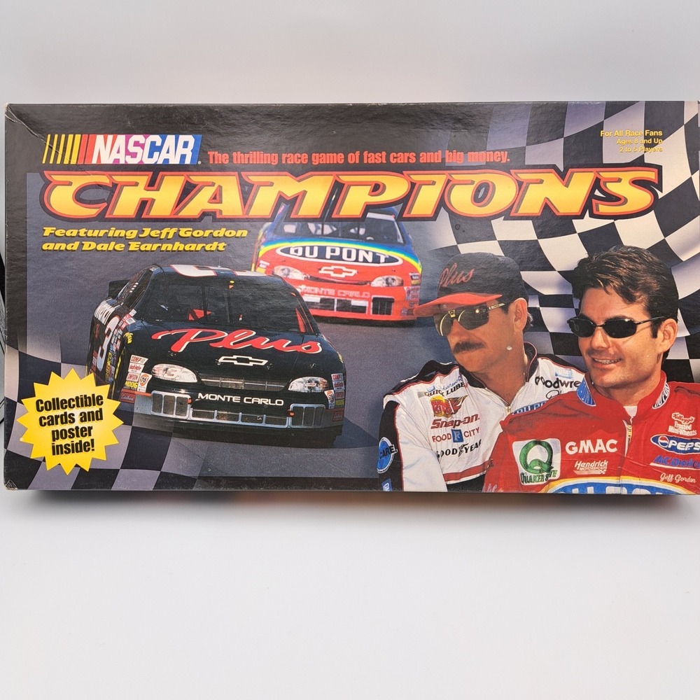 Nascar Champions Board Game Milton Bradley Jeff Gordan Dale Earnhardt No Poster